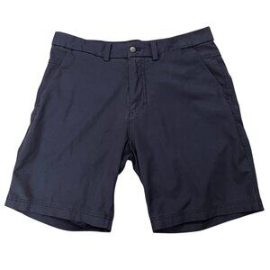Lululemon ABC Shorts Mens Size 34 Warpstreme Performance Stretch 7" Inseam Blue